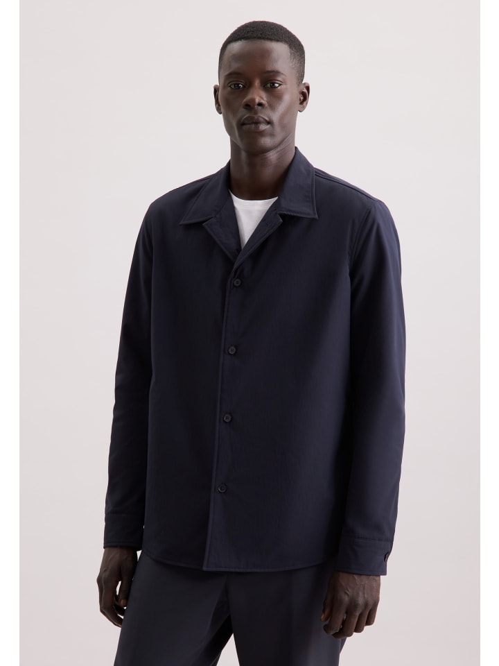 Утепленная рубашка, стандартного размера, темно-синего цвета Seidensticker
Утепленная рубашка, стандартного размера, темно-синего цвета Seidensticker