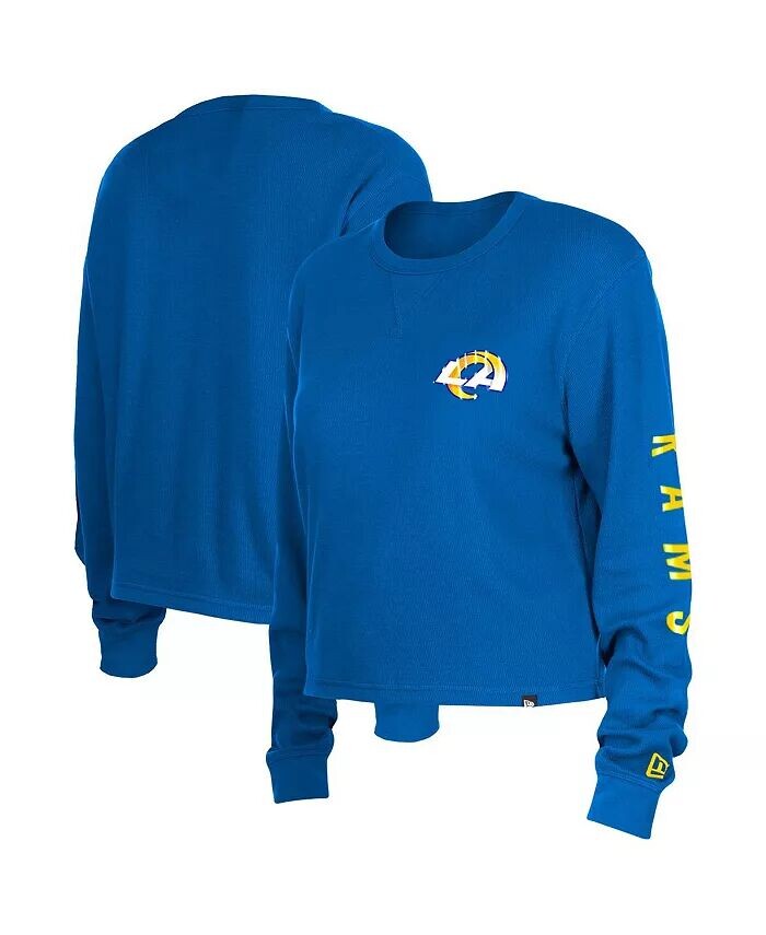Женская термоукороченная футболка с длинными рукавами Royal Los Angeles Rams New Era
Женская термоукороченная футболка с длинными рукавами Royal Los Angeles Rams New Era