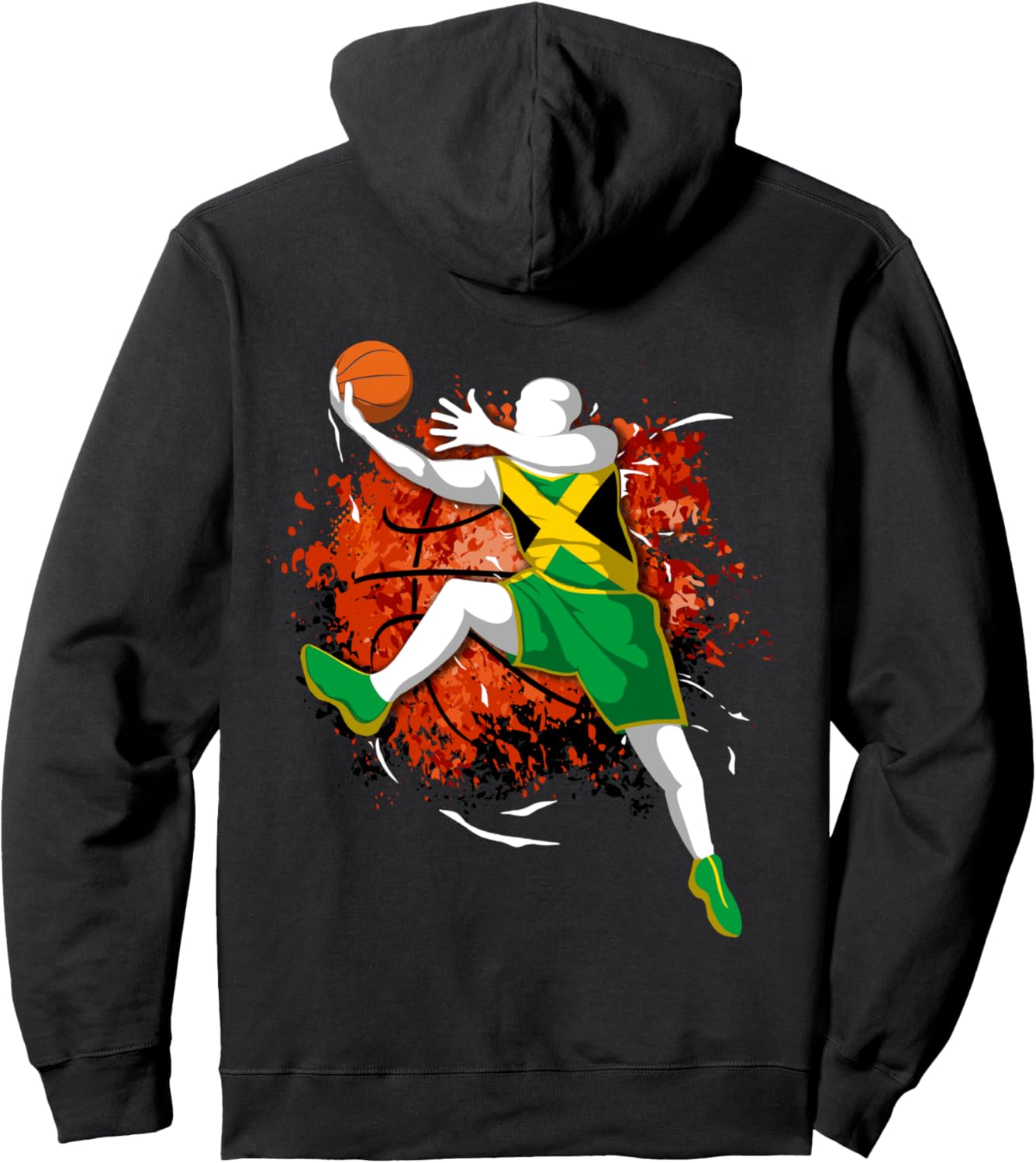 Баскетбол Ямайки, флаг Ямайки - Толстовка для любителей спорта, любительниц баскетбола Ямайки, черная Teeisle Jamaica Basketball
Баскетбол Ямайки, флаг Ямайки - Толстовка для любителей спорта, любительниц баскетбола Ямайки, черная Teeisle Jamaica Basketball