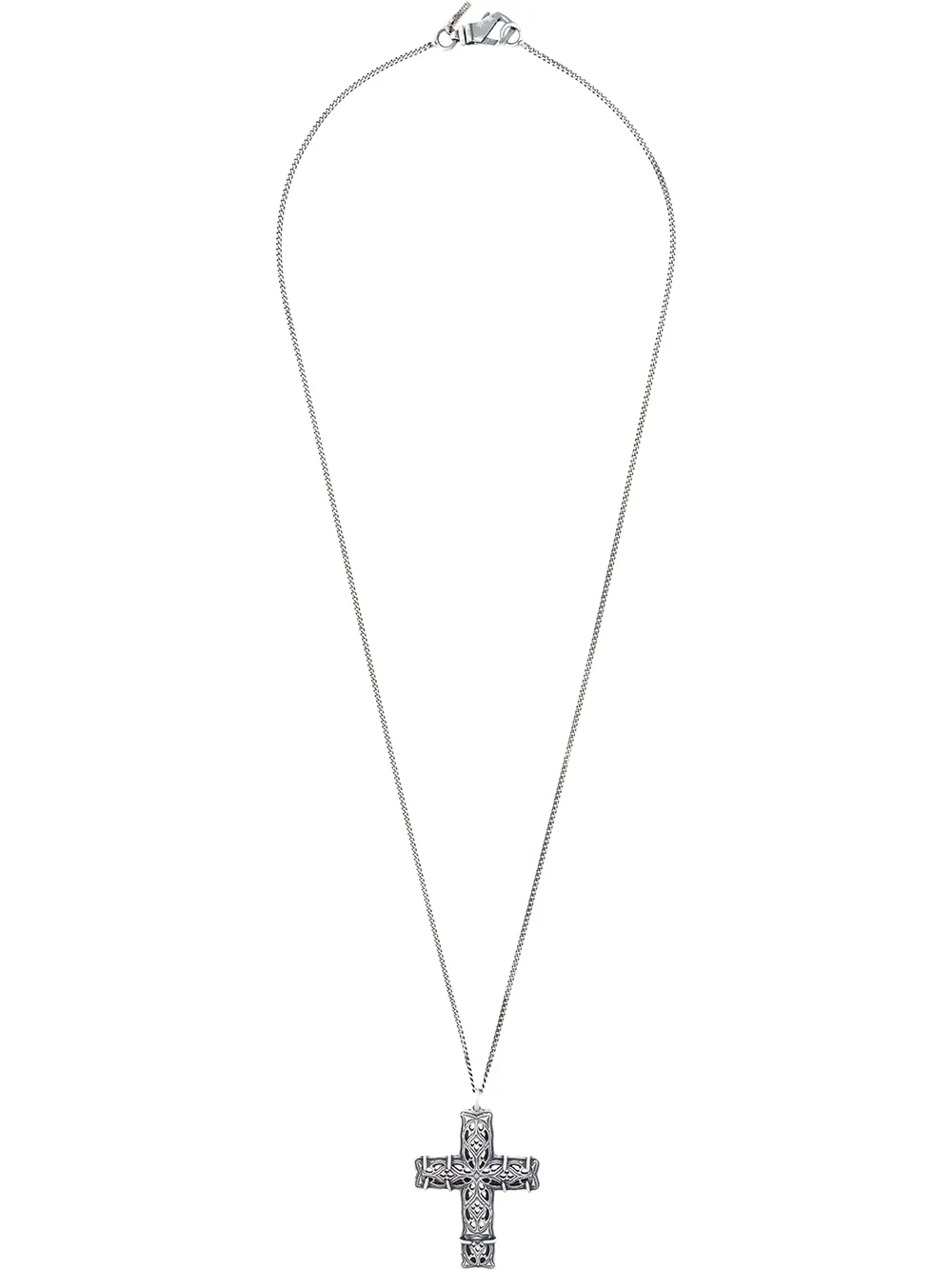 Удлиненное колье с резным крестом Emanuele Bicocchi, металлик
Удлиненное колье с резным крестом Emanuele Bicocchi, металлик