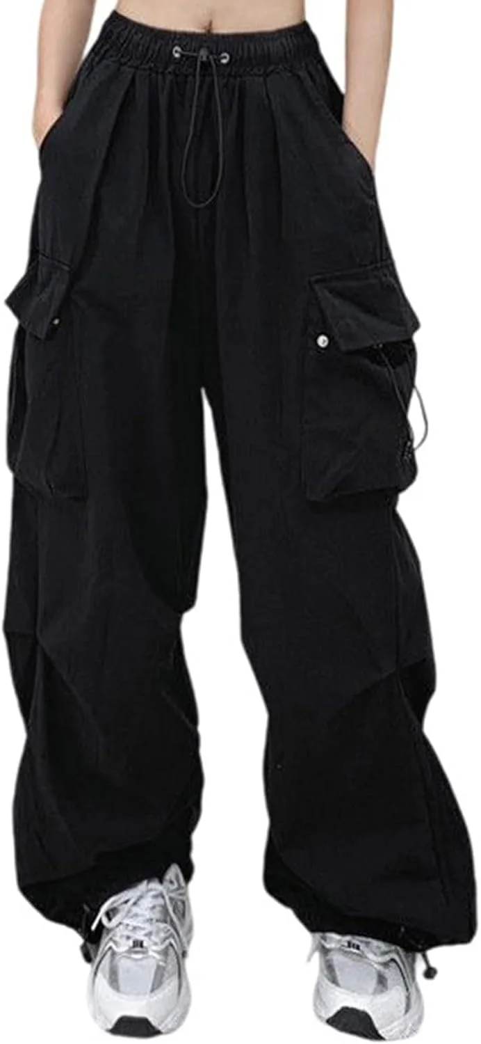 Женские карго штаны baggy Y2K с множеством карманов
Женские карго штаны baggy Y2K с множеством карманов