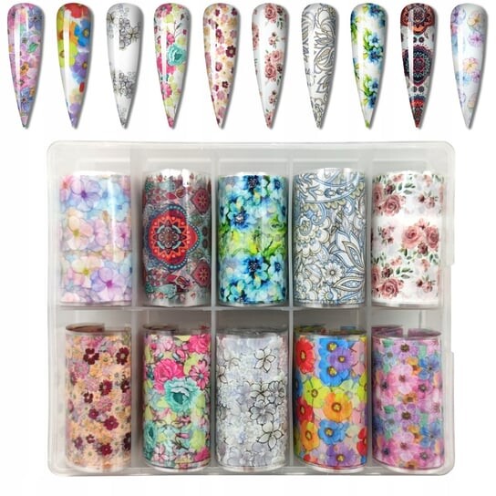 Тохато, Трансферная фольга для нейл-арта, набор "Летние цветы", 10х4 см, 10 шт., Tojato
Тохато, Трансферная фольга для нейл-арта, набор "Летние цветы", 10х4 см, 10 шт., Tojato