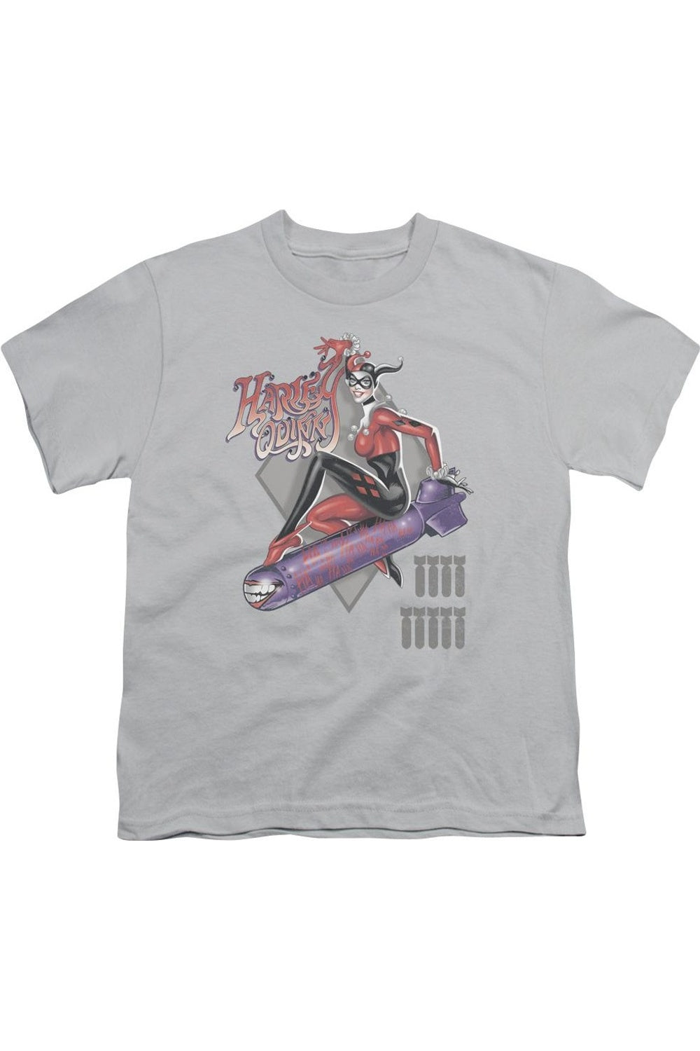 Футболка с коротким рукавом DC Comics "Harleys The Bomb" для детей Gildan, серебряный
Футболка с коротким рукавом DC Comics "Harleys The Bomb" для детей Gildan, серебряный
