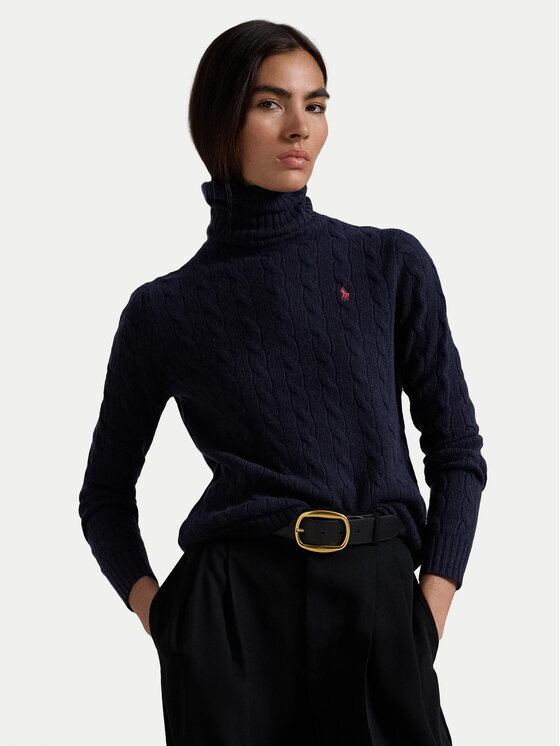 Свитер с высоким воротником обычного кроя Polo Ralph Lauren, синий
Свитер с высоким воротником обычного кроя Polo Ralph Lauren, синий