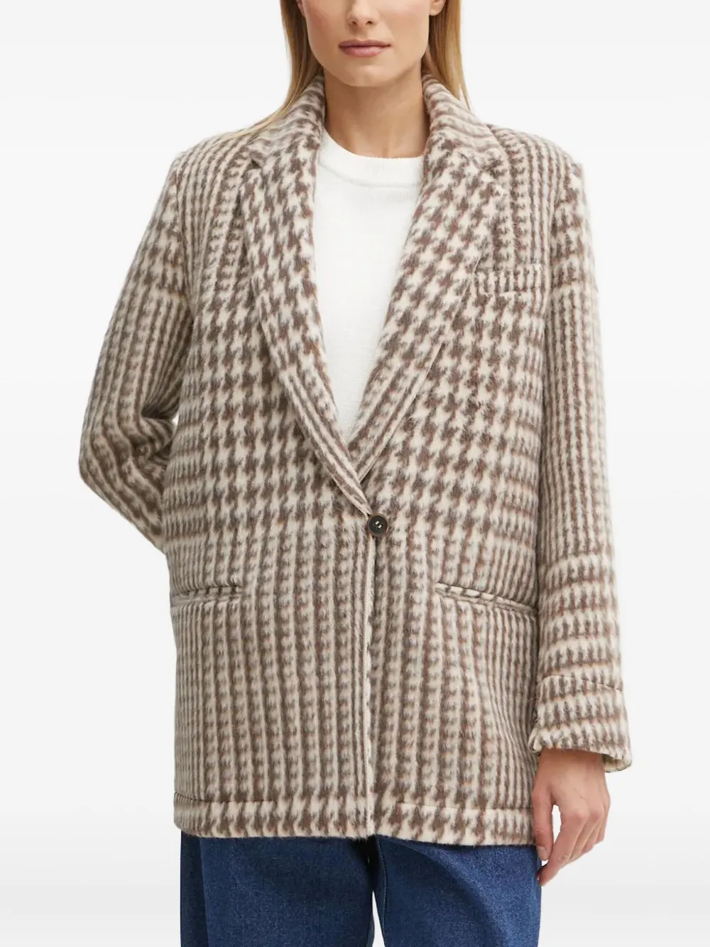 Пиджак в ломаную клетку Forte Forte, бежевый
Пиджак в ломаную клетку Forte Forte, бежевый