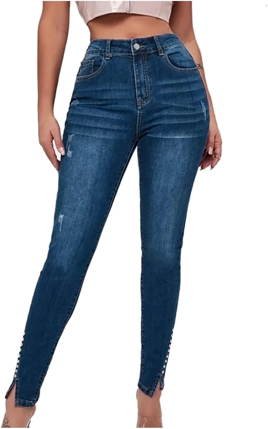 FZYLQY скинни джинсы для женщин с высокой посадкой и эластичным поясом
FZYLQY скинни джинсы для женщин с высокой посадкой и эластичным поясом
