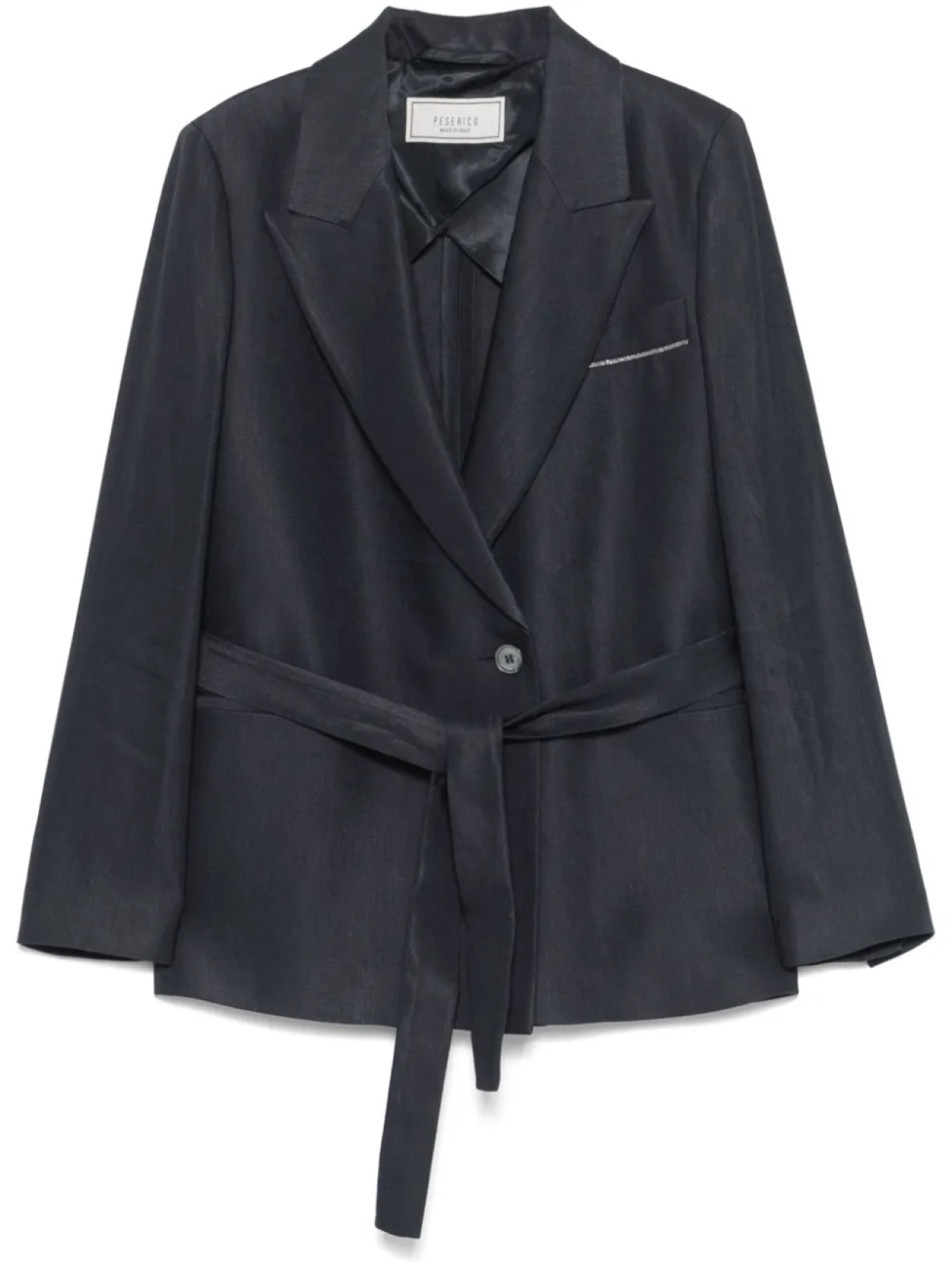 Пиджак с поясом из габардина Peserico, синий
Пиджак с поясом из габардина Peserico, синий