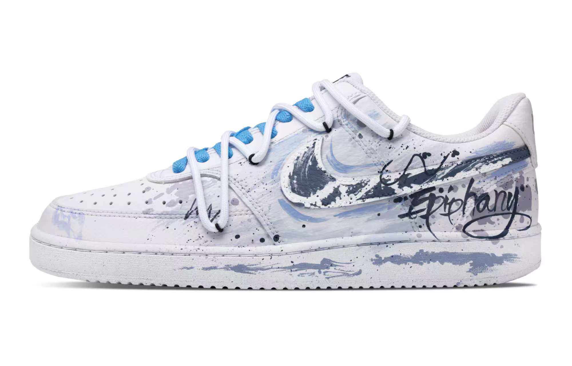 Nike Court Vision 1 устойчивые к истиранию дышащие низкие скейтбордские кроссовки men's белый серый синий
Nike Court Vision 1 устойчивые к истиранию дышащие низкие скейтбордские кроссовки men's белый серый синий