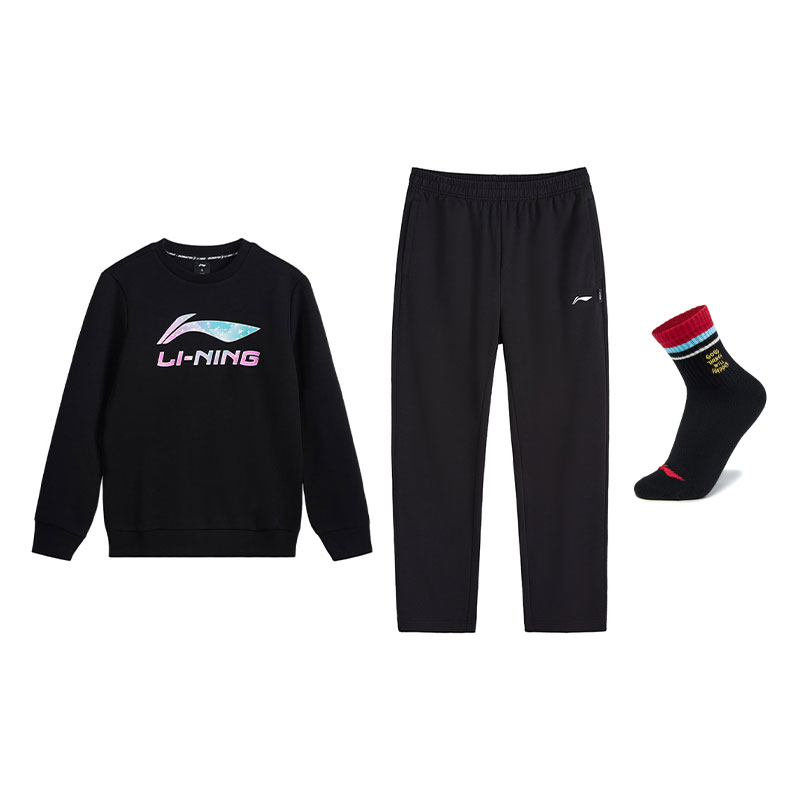 Li Ning Casual Sportswear Women's Li-Ning, черный top+черный pants (includes socks)
Li Ning Casual Sportswear Women's Li-Ning, черный top+черный pants (includes socks)