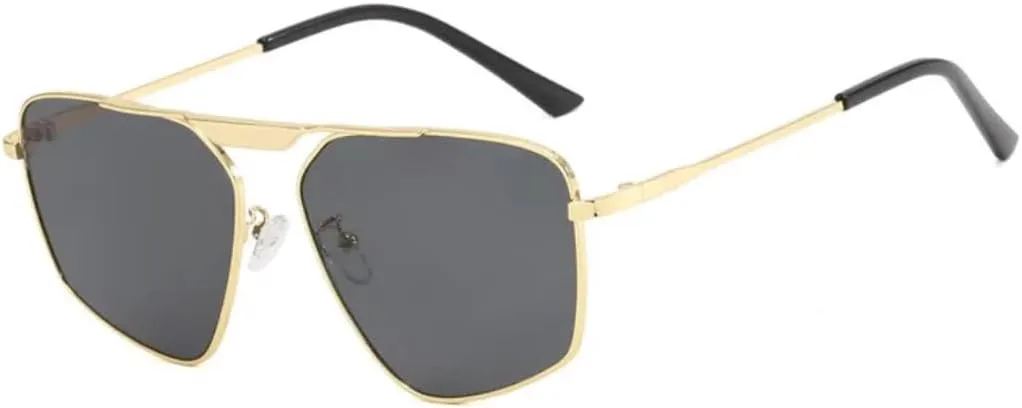 Солнцезащитные очки для женщин и мужчин в стиле ретро, с нестандартной металлической оправой, для вождения, защита от УФ-излучения UV400 UATXTAU, Gold Black
Солнцезащитные очки для женщин и мужчин в стиле ретро, с нестандартной металлической оправой, для вождения, защита от УФ-излучения UV400 UATXTAU, Gold Black