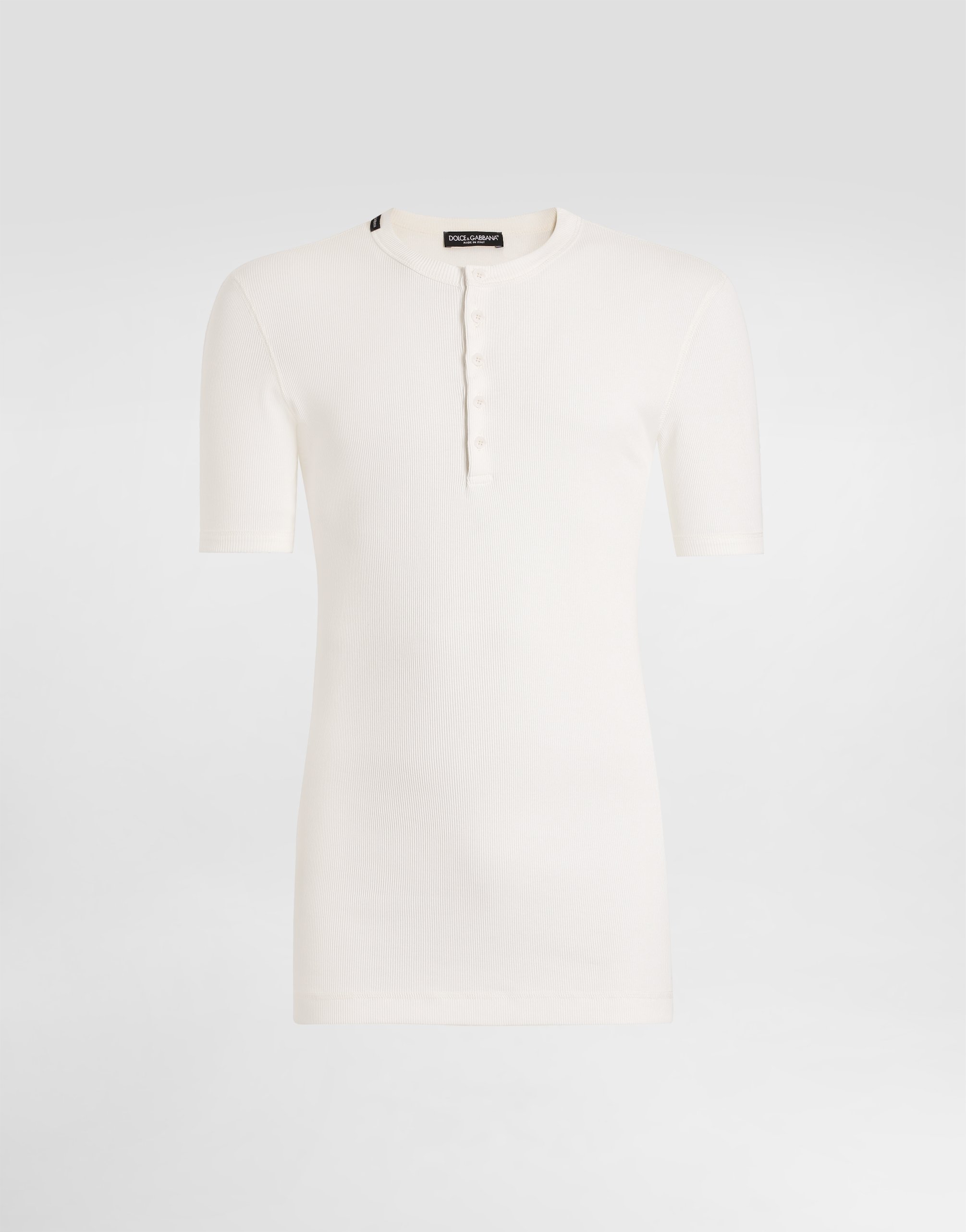 Футболка из хлопка с воротником серафино Dolce & Gabbana, белый
Футболка из хлопка с воротником серафино Dolce & Gabbana, белый