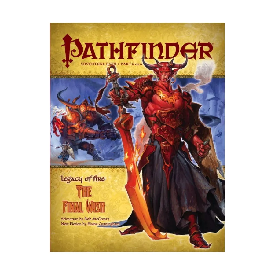 #24 "Legacy of Fire #6 - The Final Wish", Pathfinder Roleplaying Game (1st Edition) - Adventure Path #001 - #030, мягкая обложка
#24 "Legacy of Fire #6 - The Final Wish", Pathfinder Roleplaying Game (1st Edition) - Adventure Path #001 - #030, мягкая обложка