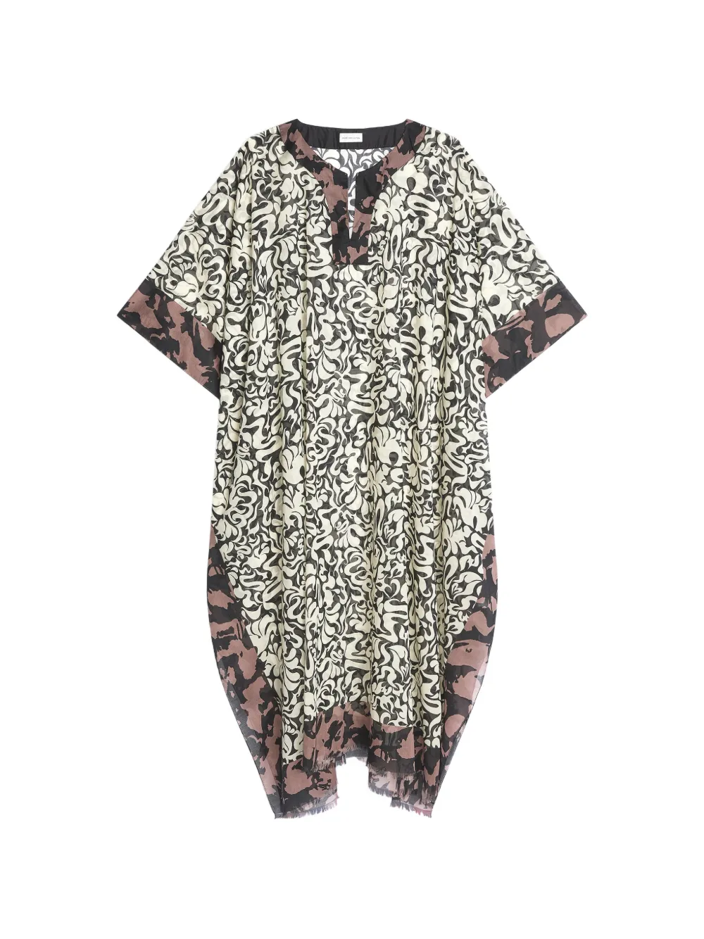 Кафтан с принтом Dries Van Noten, бежевый
Кафтан с принтом Dries Van Noten, бежевый