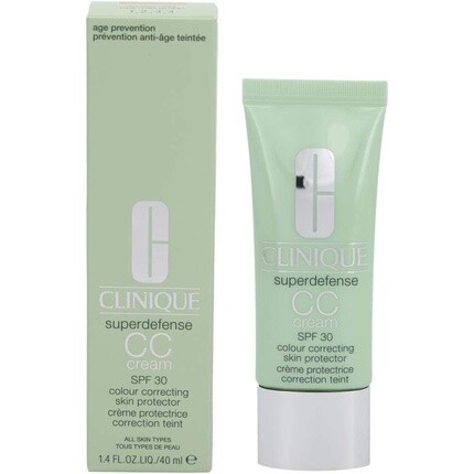 Clinique Superdefense CC Cream SPF30 Защитный крем SPF30 для коррекции цвета лица – средний, 40 мл
Clinique Superdefense CC Cream SPF30 Защитный крем SPF30 для коррекции цвета лица – средний, 40 мл