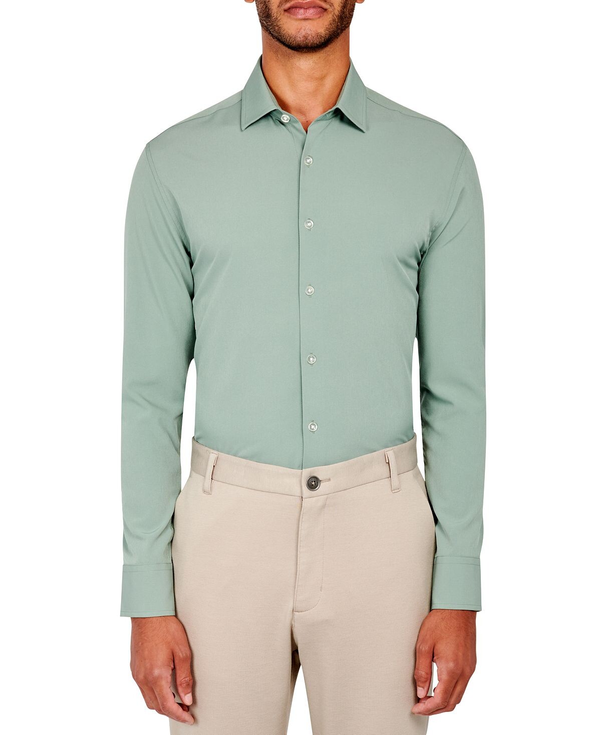 Мужская однотонная комфортная классическая рубашка стрейч с охлаждением Ceremony ConStruct
Мужская однотонная комфортная классическая рубашка стрейч с охлаждением Ceremony ConStruct