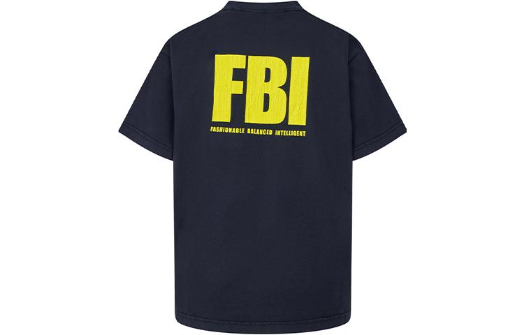 Поношенная футболка Balenciaga, синий
Поношенная футболка Balenciaga, синий