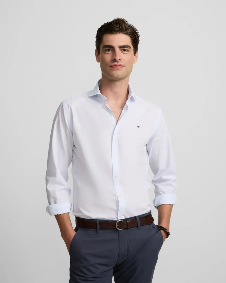 Классическая спортивная мужская рубашка в тонкую голубую полоску Silbon, светло-голубой
Классическая спортивная мужская рубашка в тонкую голубую полоску Silbon, светло-голубой