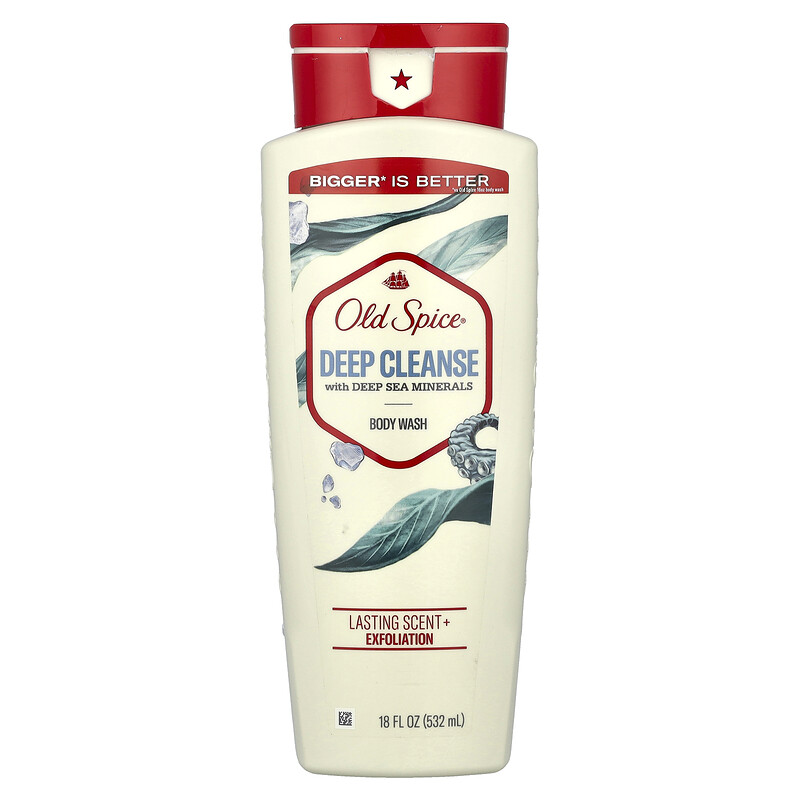 Old Spice, Гель для душа, глубокое очищение с морскими минералами, 532 мл (18 жидк. Унций)
Old Spice, Гель для душа, глубокое очищение с морскими минералами, 532 мл (18 жидк. Унций)