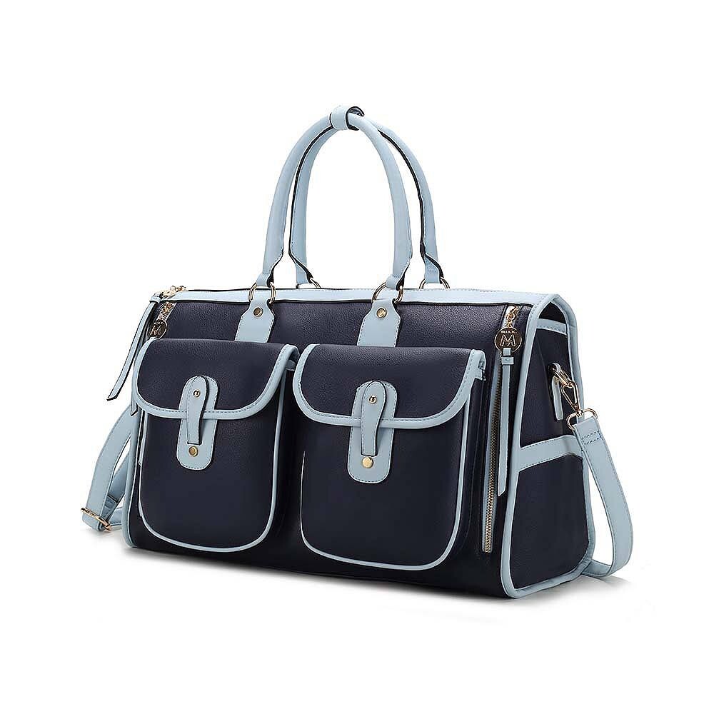 Женская сумка-тоут и дорожная сумка MKF Collection Genevieve в стиле колор-блок от Mia K, темно-синий
Женская сумка-тоут и дорожная сумка MKF Collection Genevieve в стиле колор-блок от Mia K, темно-синий