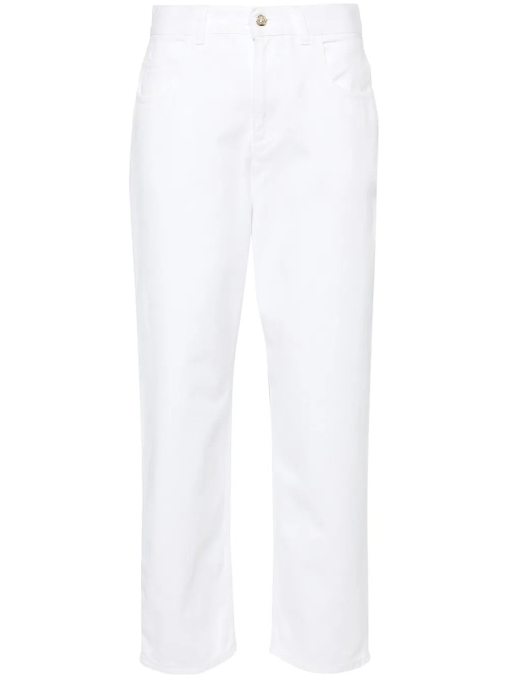 Укороченные джинсы с завышенной талией MONCLER, белый
Укороченные джинсы с завышенной талией MONCLER, белый