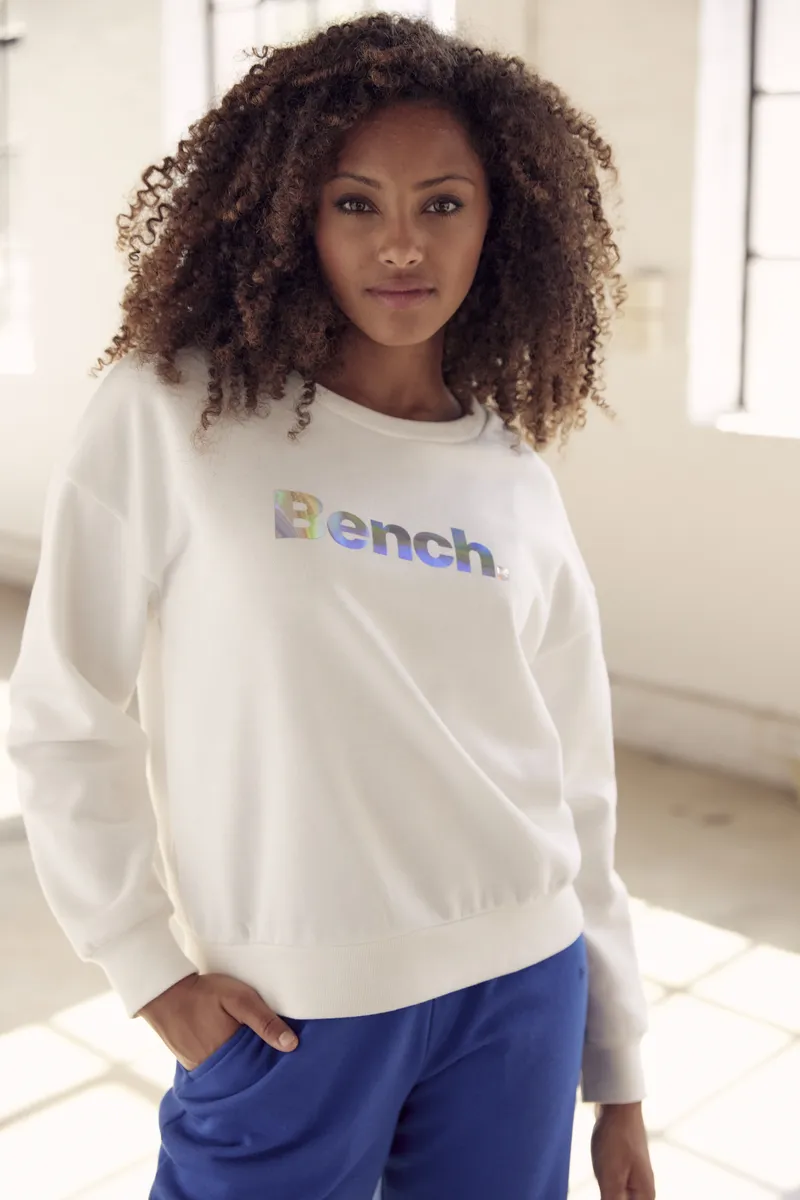 Bench Толстовка для отдыха "-Loungeshirt", с блестящим логотипом, одежда для отдыха, костюм для отдыха Bench Loungewear, белый
Bench Толстовка для отдыха "-Loungeshirt", с блестящим логотипом, одежда для отдыха, костюм для отдыха Bench Loungewear, белый