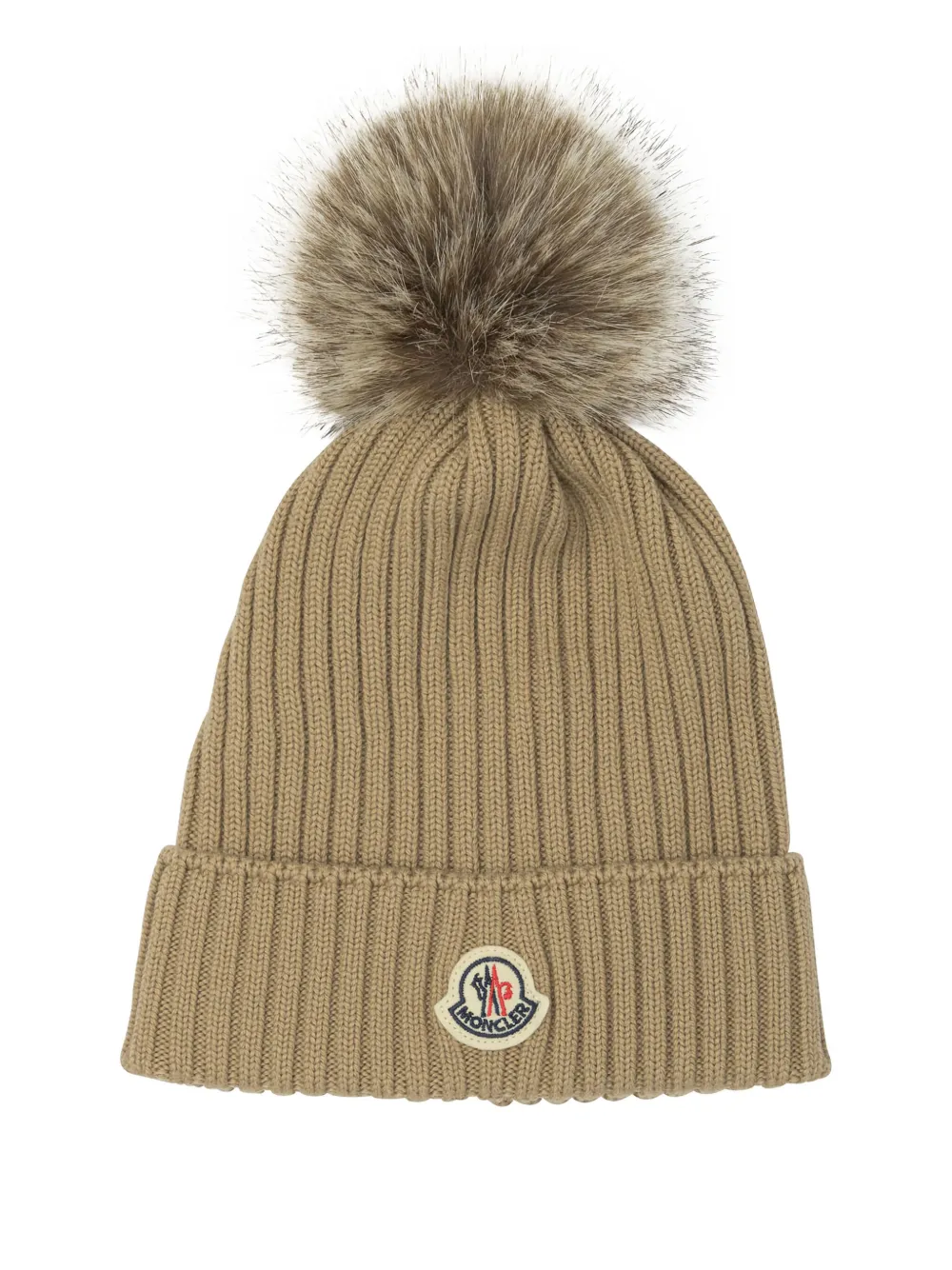 Ребристая шапка с помпоном Moncler Enfant, нейтральный
Ребристая шапка с помпоном Moncler Enfant, нейтральный