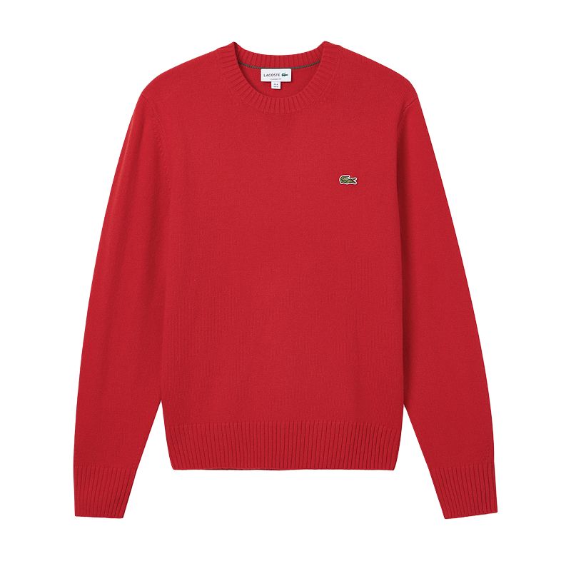 Вышитый свитер с круглым вырезом LACOSTE, красный
Вышитый свитер с круглым вырезом LACOSTE, красный
