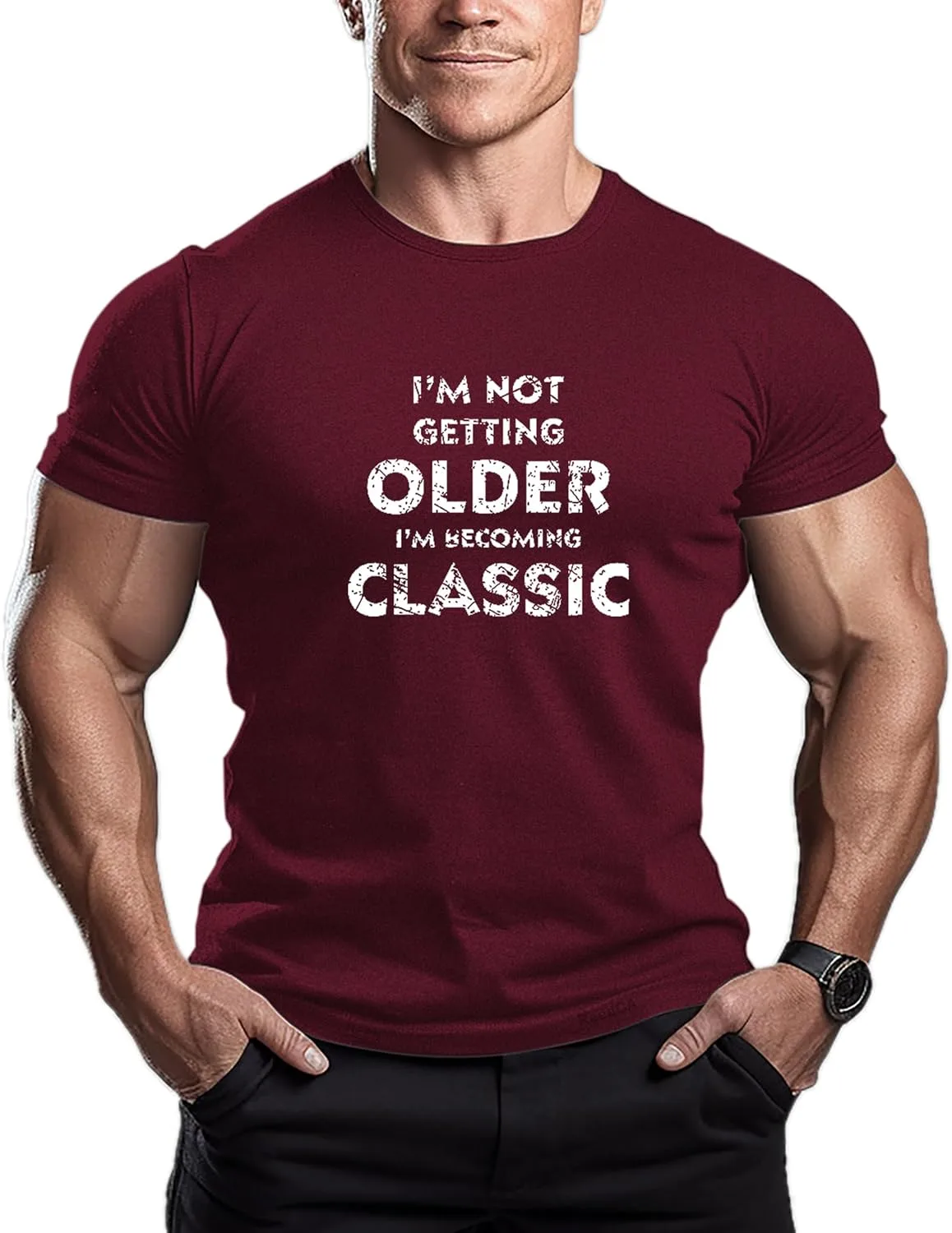 Футболка мужская I'm NOT Getting Older I'm Becoming Classic ReedCA
Футболка мужская I'm NOT Getting Older I'm Becoming Classic ReedCA