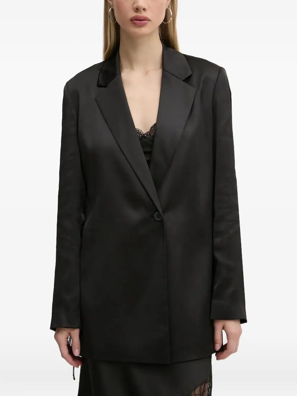 Однобортный блейзер Karl Lagerfeld Jeans, черный
Однобортный блейзер Karl Lagerfeld Jeans, черный