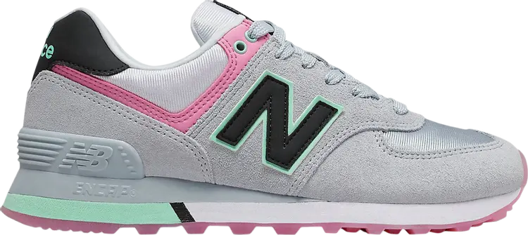 Кроссовки New Balance Wmns 574 'Cyclone Pink Mint', серый 
Кроссовки New Balance Wmns 574 'Cyclone Pink Mint', серый