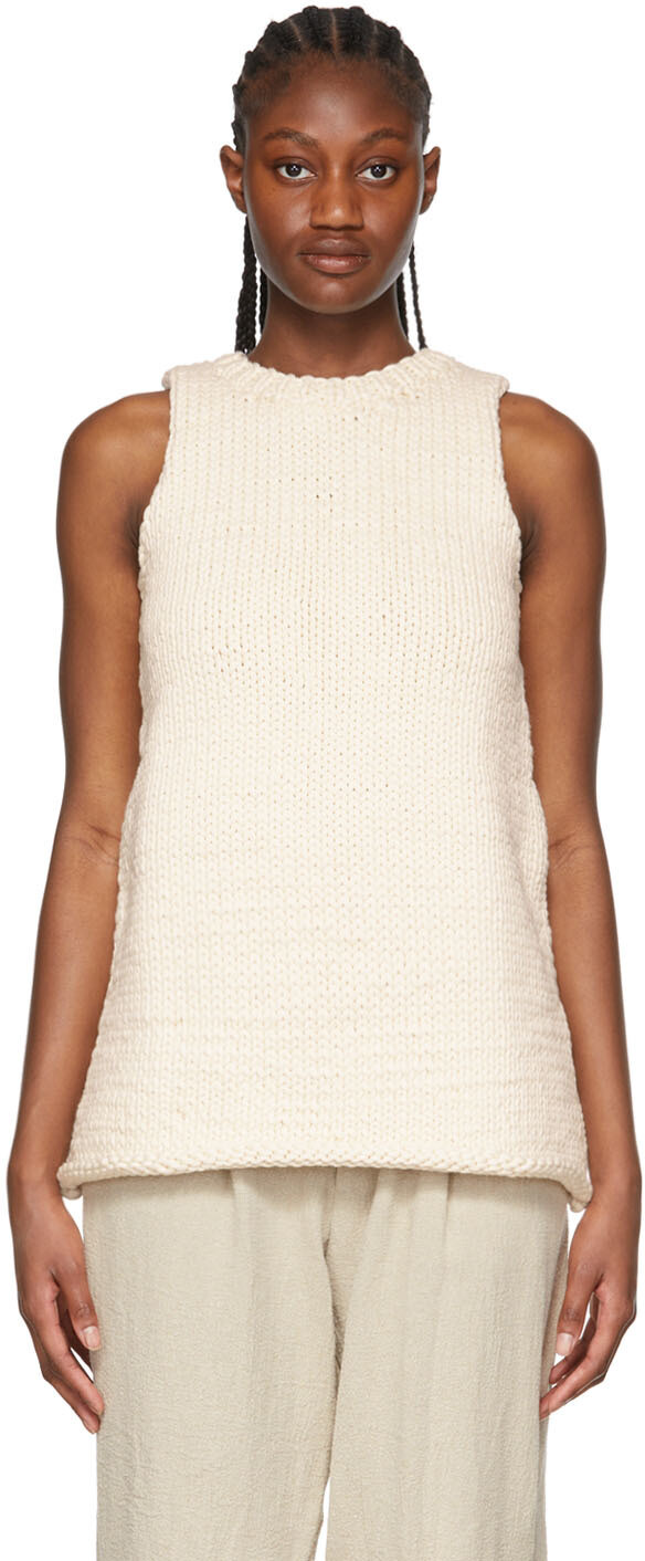 Белый свитер из органического хлопка Puppets and Puppets
Белый свитер из органического хлопка Puppets and Puppets