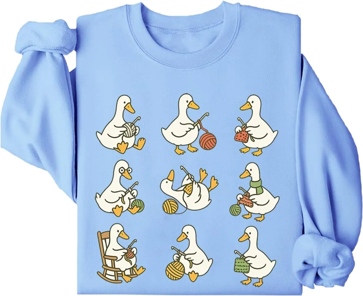 Свитшот с вязаным гусем, милый дизайн для любителей пряжи Racsea
Свитшот с вязаным гусем, милый дизайн для любителей пряжи Racsea