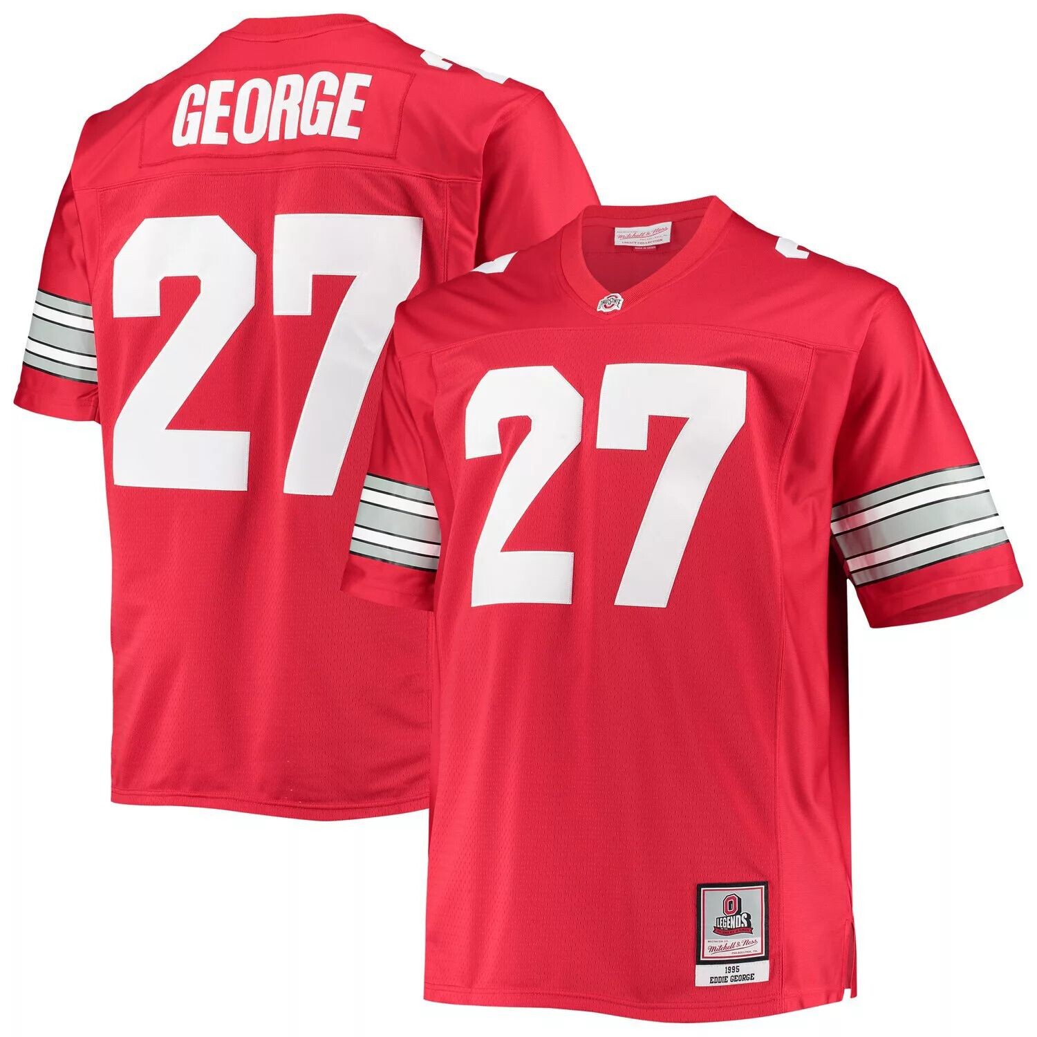 Мужская майка Mitchell & Ness Eddie George Scarlet Ohio State Buckeyes Big & Tall Legacy Alumni Джерси
Мужская майка Mitchell & Ness Eddie George Scarlet Ohio State Buckeyes Big & Tall Legacy Alumni Джерси