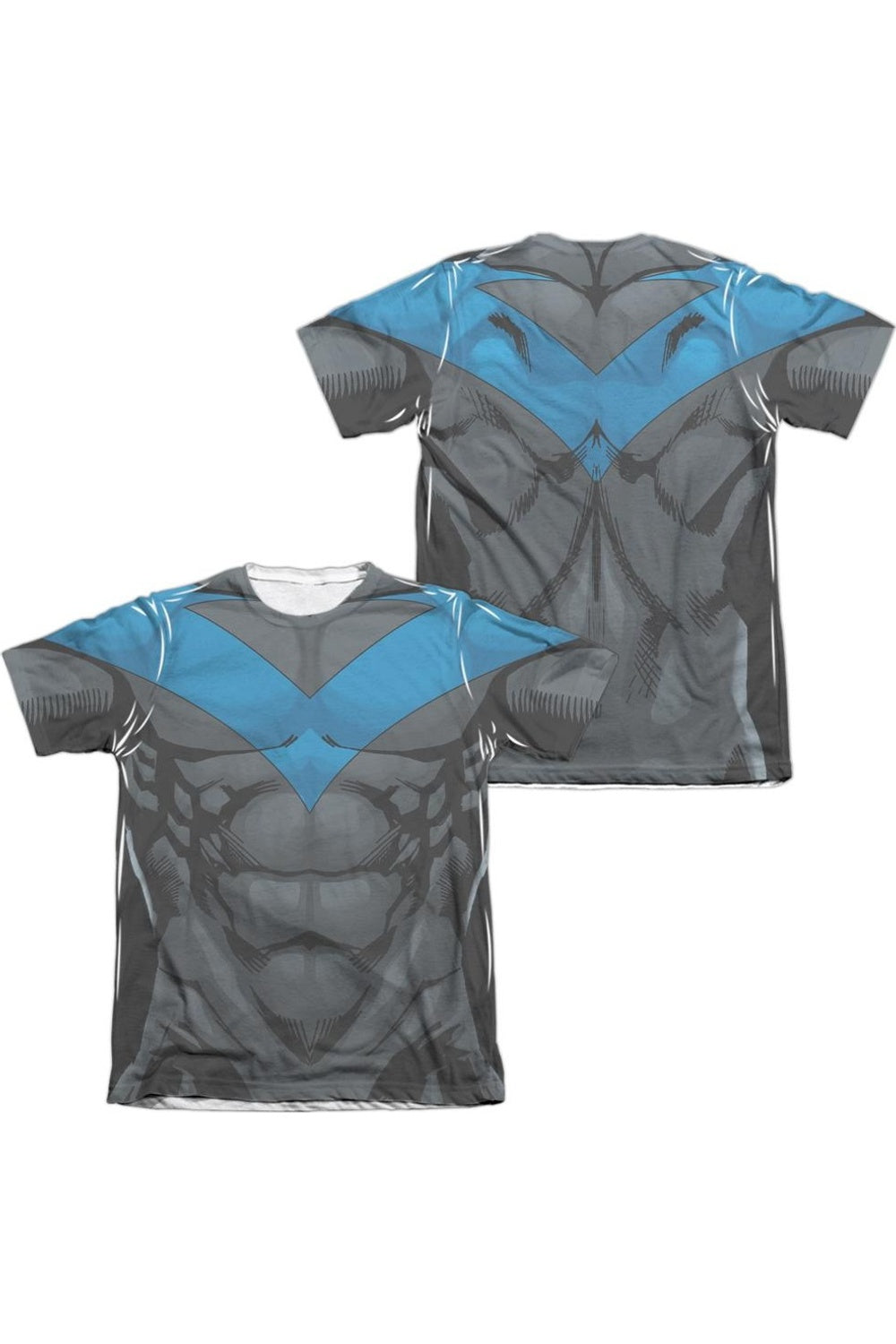 Футболка с коротким рукавом из полиэстера/хлопка для взрослых, синяя униформа Бэтмена Найтвинга (принт спереди/сзади) Gildan
Футболка с коротким рукавом из полиэстера/хлопка для взрослых, синяя униформа Бэтмена Найтвинга (принт спереди/сзади) Gildan