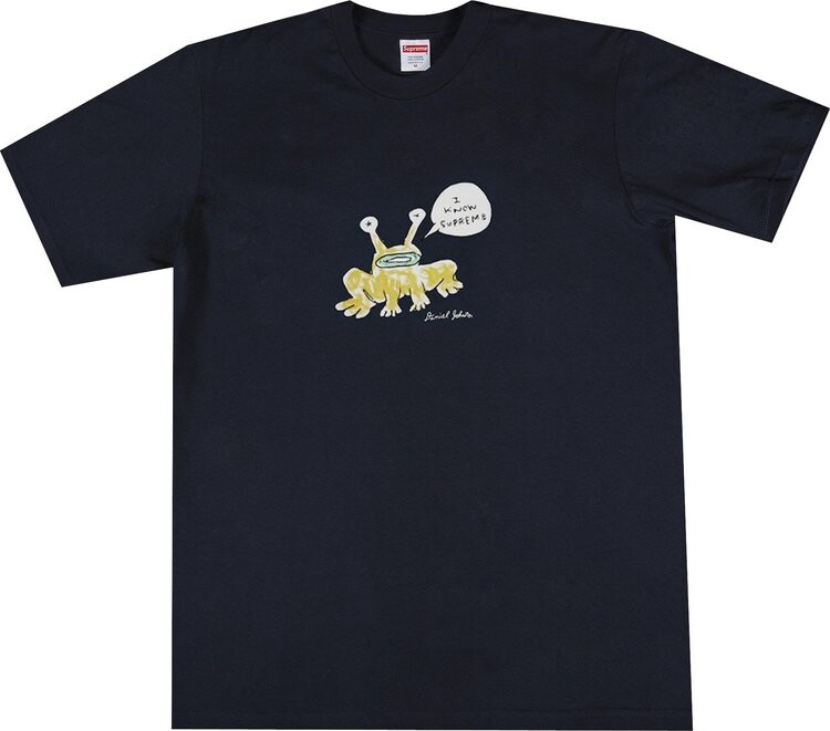 Футболка Supreme x Daniel Johnston Frog Tee 'Navy', синий 
Футболка Supreme x Daniel Johnston Frog Tee 'Navy', синий