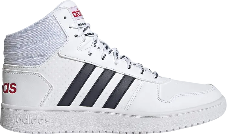 Кроссовки Adidas Hoops 2.0 Mid, белый
Кроссовки Adidas Hoops 2.0 Mid, белый