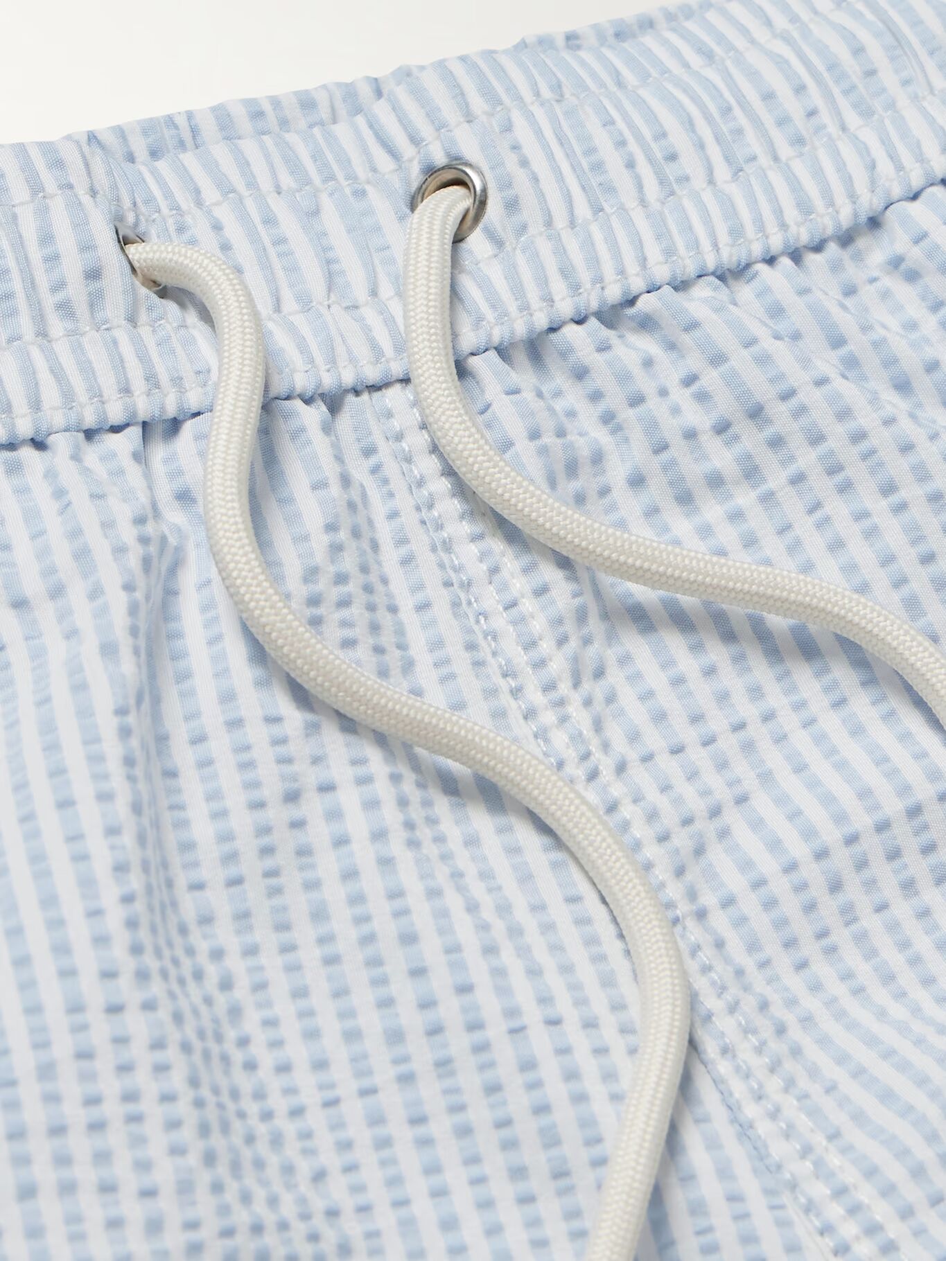 Прямые шорты для плавания средней длины из полосатой ткани сирсакер HARTFORD, синий
Прямые шорты для плавания средней длины из полосатой ткани сирсакер HARTFORD, синий