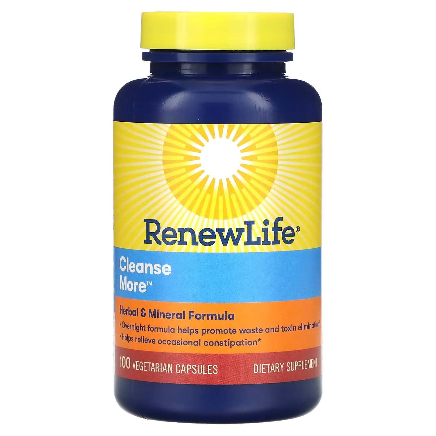 Renew Life CleanseMore, 100 вегетарианских капсул
Renew Life CleanseMore, 100 вегетарианских капсул