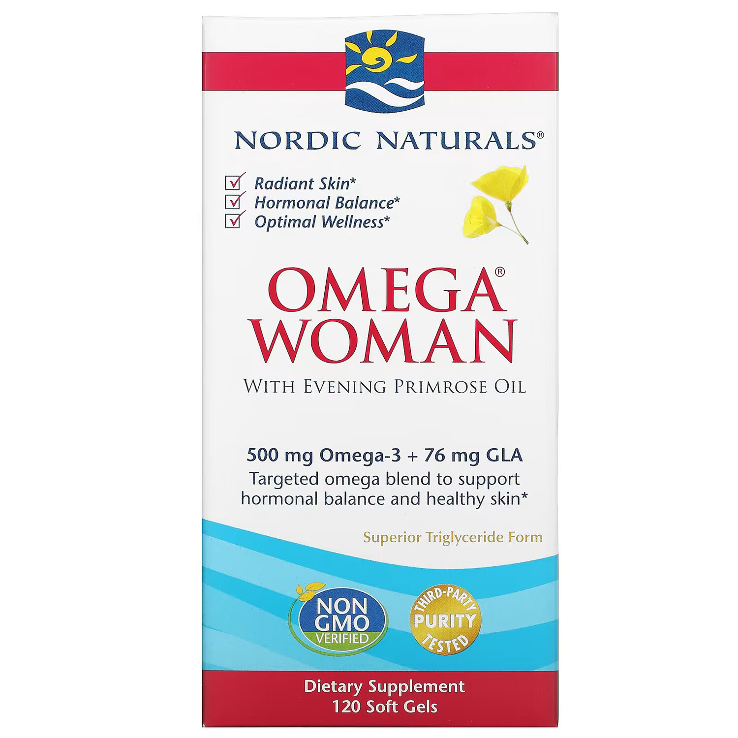 Nordic Naturals, Omega Woman, с маслом примулы вечерней, 120 капсул
Nordic Naturals, Omega Woman, с маслом примулы вечерней, 120 капсул