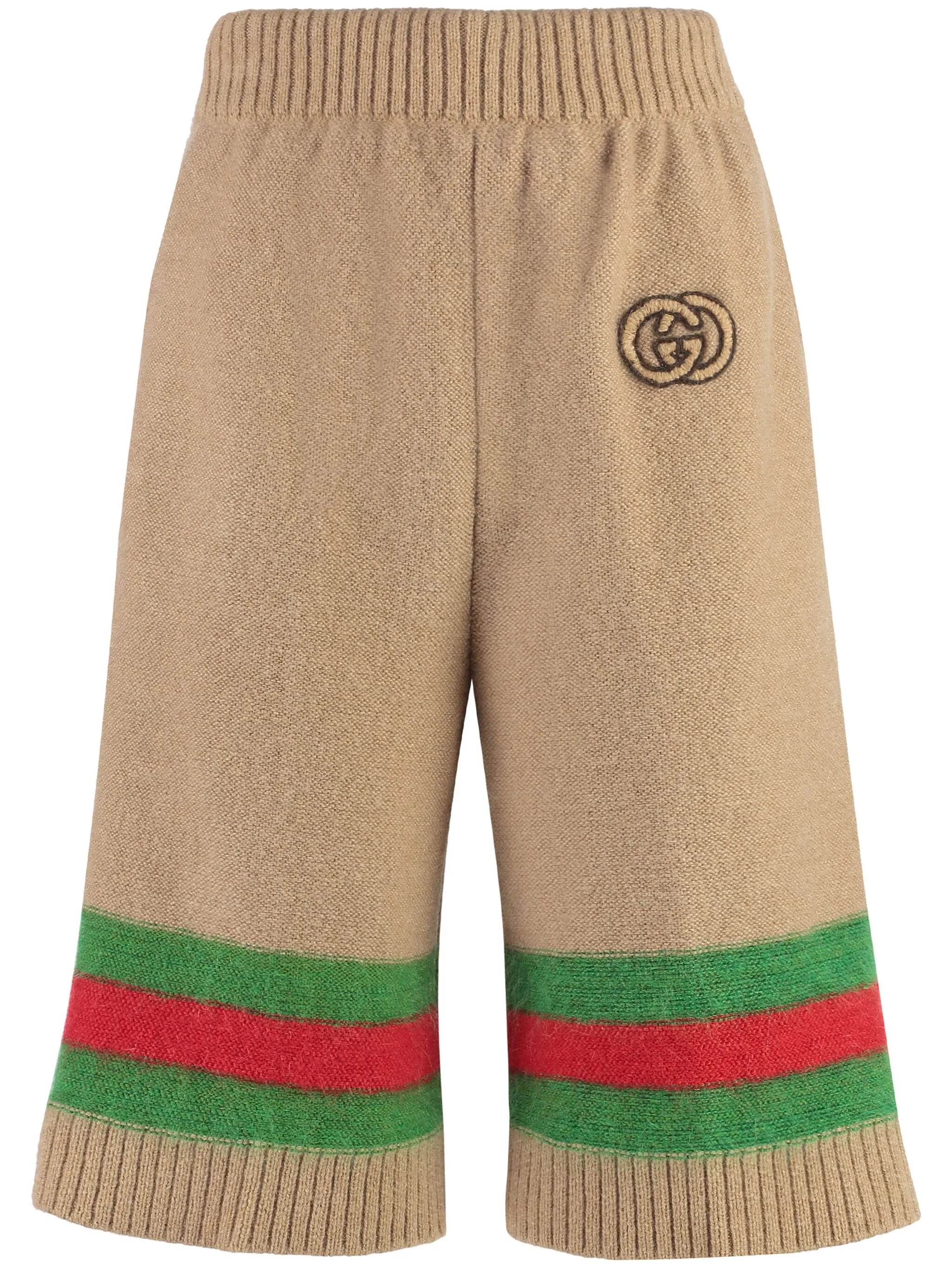 Жаккардовые шорты с отделкой Web Gucci, коричневый
Жаккардовые шорты с отделкой Web Gucci, коричневый