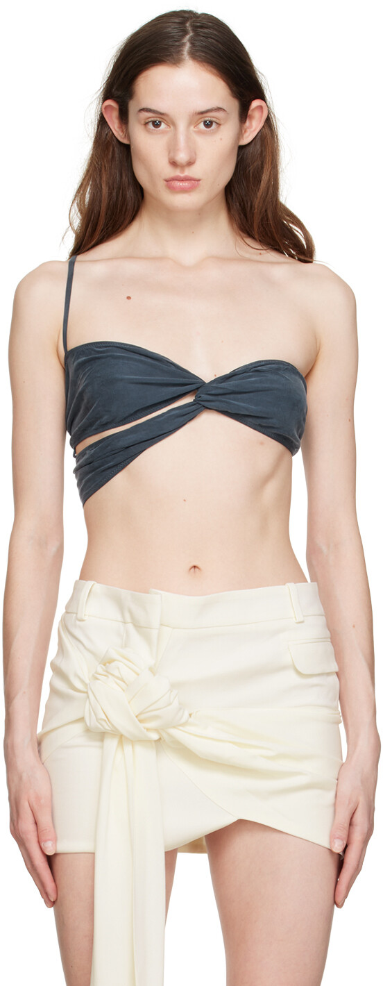 Темно-синяя майка Le Bandeau Espelho Jacquemus
Темно-синяя майка Le Bandeau Espelho Jacquemus
