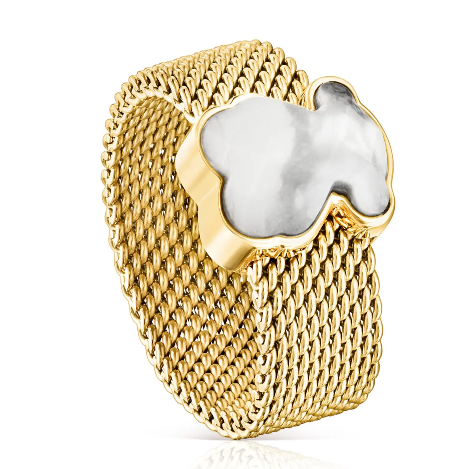 Кольцо Tous Mesh Color Bear Motif, позолоченное серебро/золотистая сталь/говлит
Кольцо Tous Mesh Color Bear Motif, позолоченное серебро/золотистая сталь/говлит