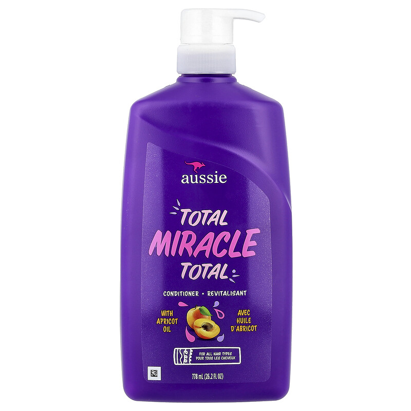 Aussie, Total Miracle, кондиционер, для всех типов волос, 778 мл (26,2 жидк. Унции)
Aussie, Total Miracle, кондиционер, для всех типов волос, 778 мл (26,2 жидк. Унции)