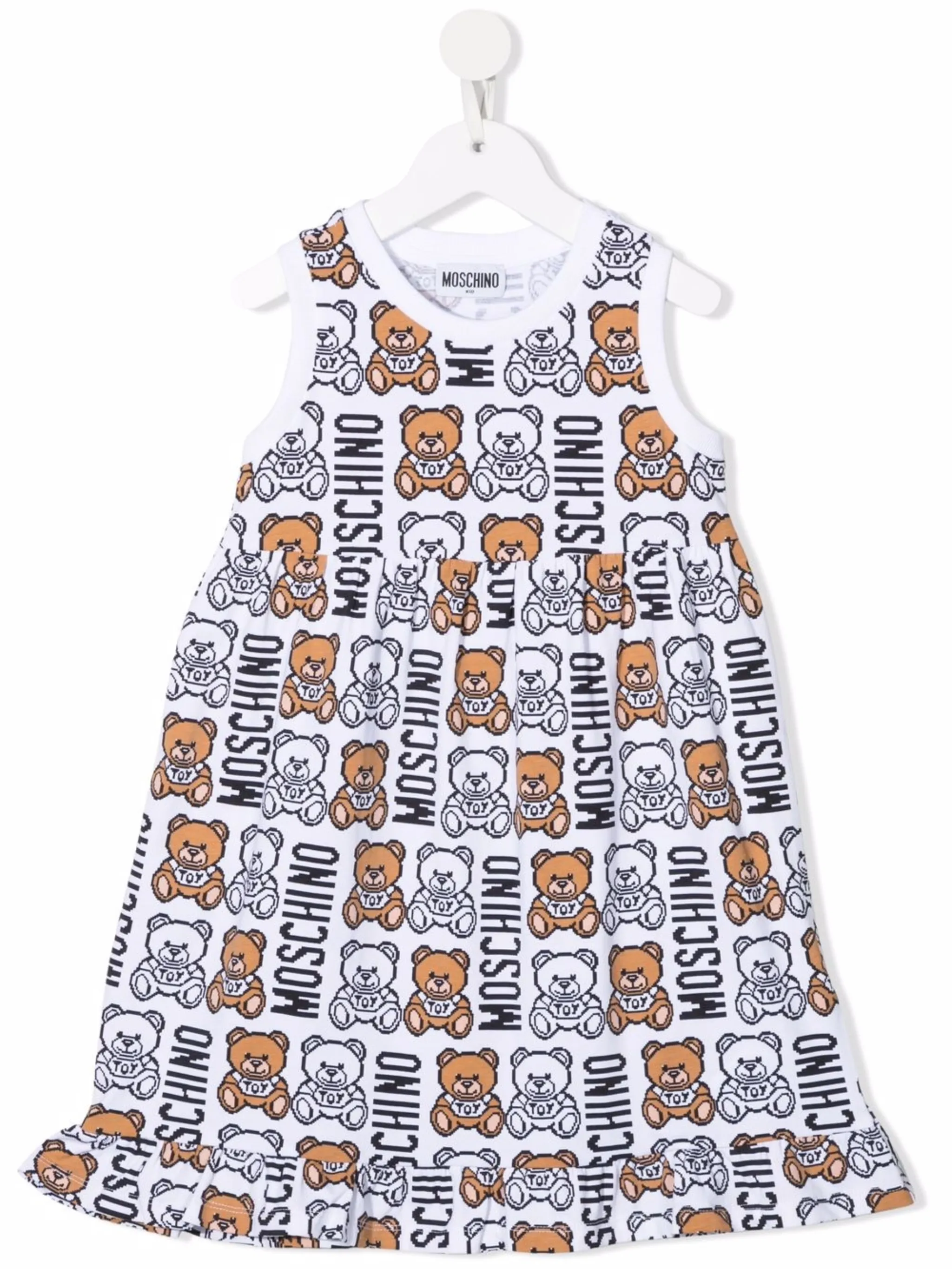 Платье с логотипом Moschino Kids, белый
Платье с логотипом Moschino Kids, белый