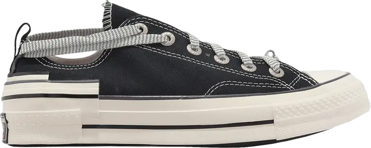 Кроссовки Chuck 70 Hacked Heel Low 'Black Reflective', черный 
Кроссовки Chuck 70 Hacked Heel Low 'Black Reflective', черный