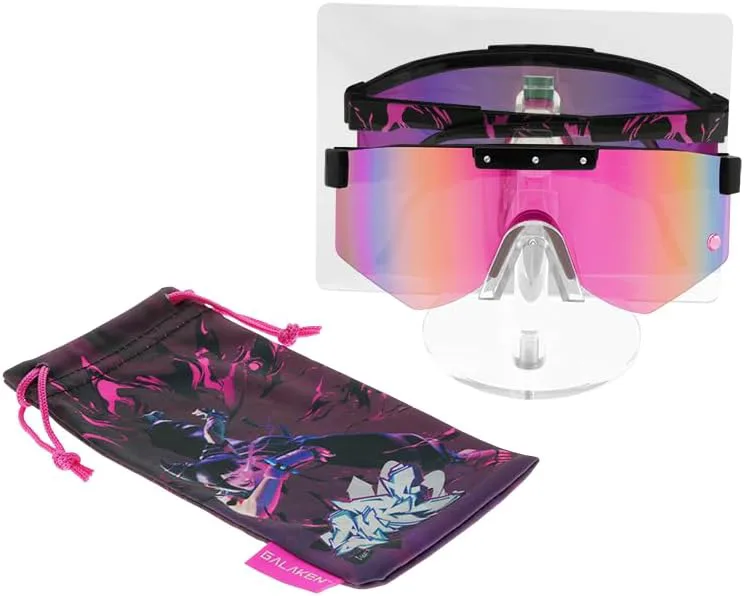 Официально лицензированные солнцезащитные очки Galaken Juri из Street Fighter 6 в комплекте с чехлом, подставкой, зеркалом и художественной коробкой, Magenta
Официально лицензированные солнцезащитные очки Galaken Juri из Street Fighter 6 в комплекте с чехлом, подставкой, зеркалом и художественной коробкой, Magenta