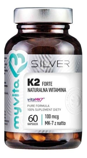 MyVita, Silver, витамин К2 МК-7 Форте, 60 капсул
MyVita, Silver, витамин К2 МК-7 Форте, 60 капсул