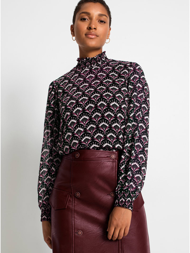 Блузка с принтом в черно-бежевом цвете WITT WEIDEN
Блузка с принтом в черно-бежевом цвете WITT WEIDEN