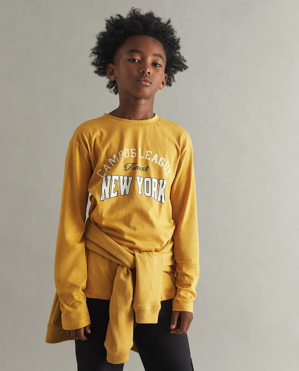 Колледж футболка Sfera, горчичный
Колледж футболка Sfera, горчичный