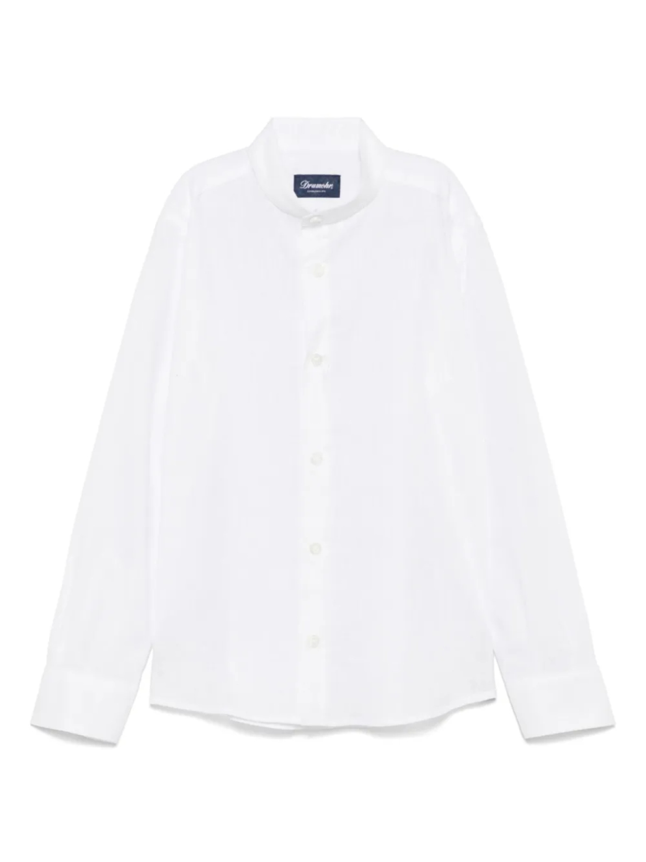 Drumohr Kids рубашка с воротником-стойкой, белый
Drumohr Kids рубашка с воротником-стойкой, белый